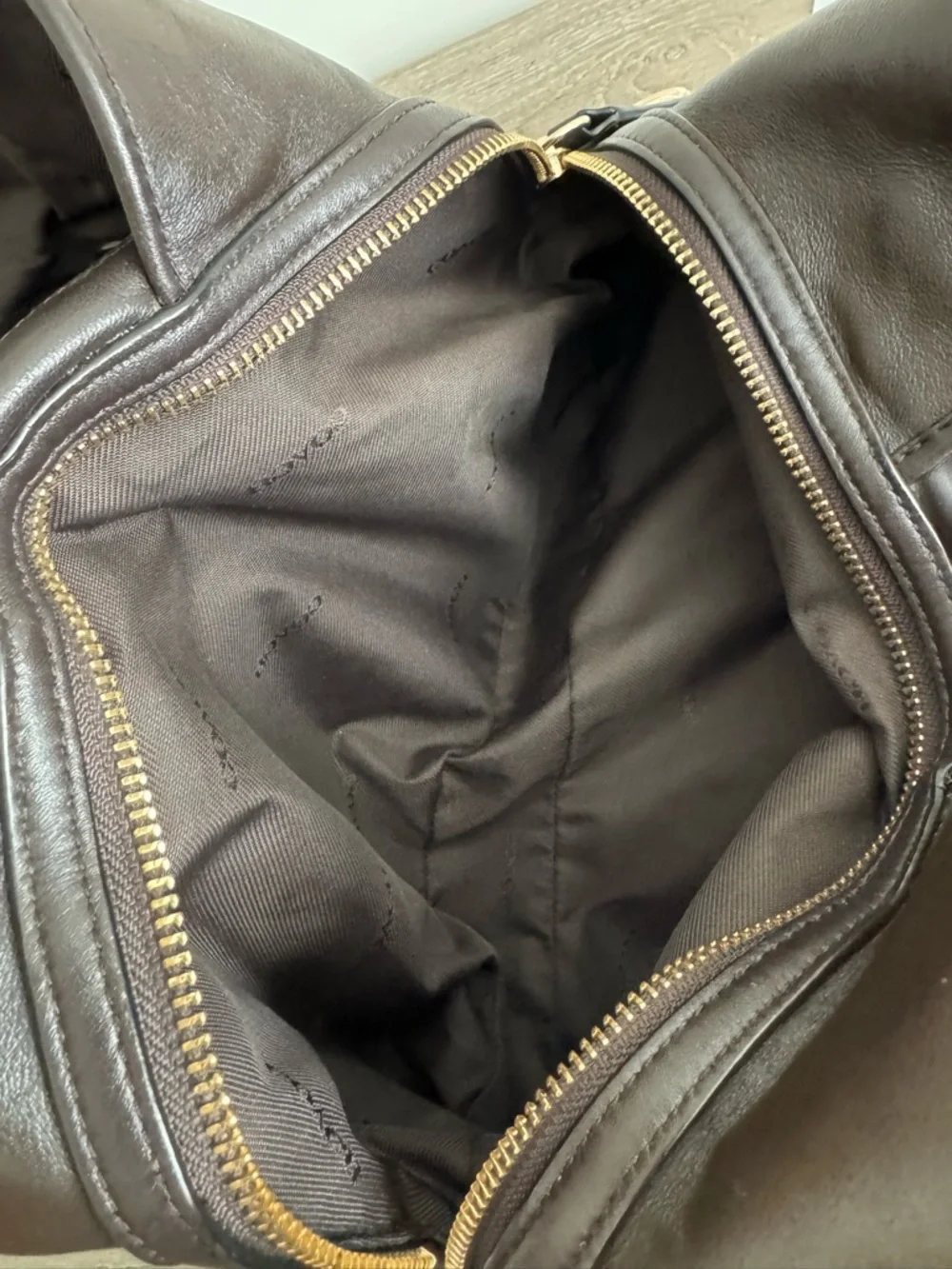 Coach Brown Signature Canvas Shoulder Bag with Dark Brown Trim - Picture 7 of 16